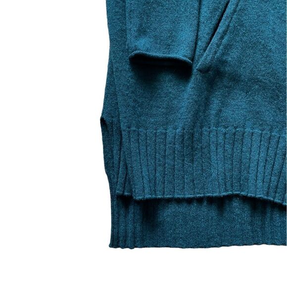 KINROSS CASHMERE Full Zip Sweater Dark Teal Size Medium - Picture 3 of 6